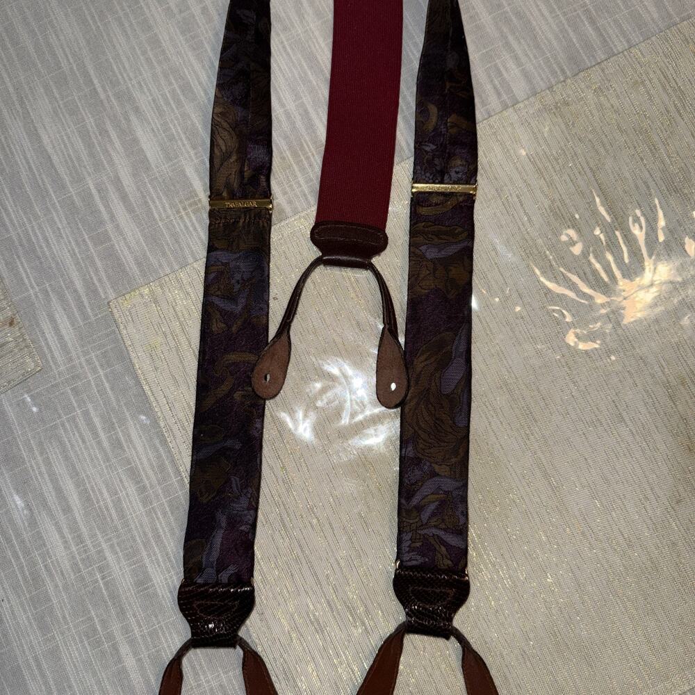 Trafalgar Limited Edition Men Silk suspenders braces Saint Angel - Picture 2 of 12